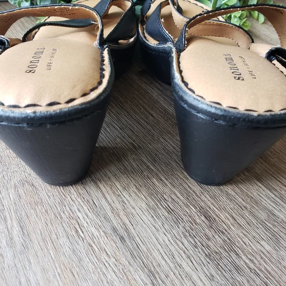 Sonoma Rikki Black Summer Sandals Women's Size 7.5 - Picture 6 of 8